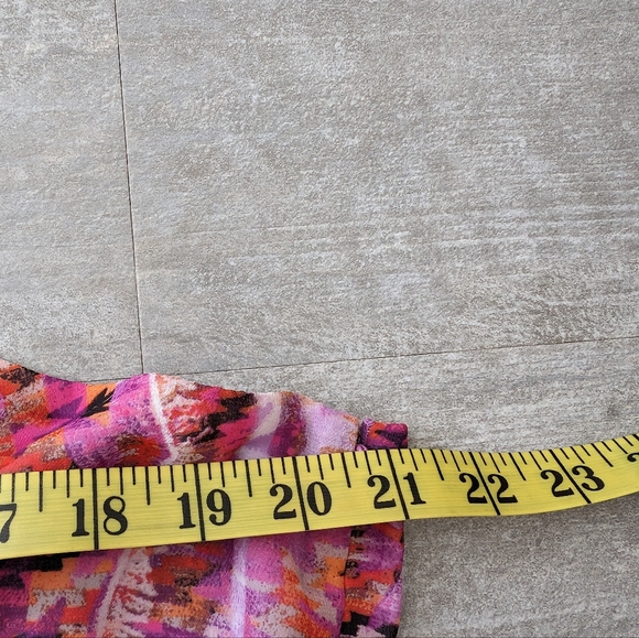 A.N.A Pink Purple  Long Maxi Ruffle Hem Dress Size XL - Picture 5 of 5